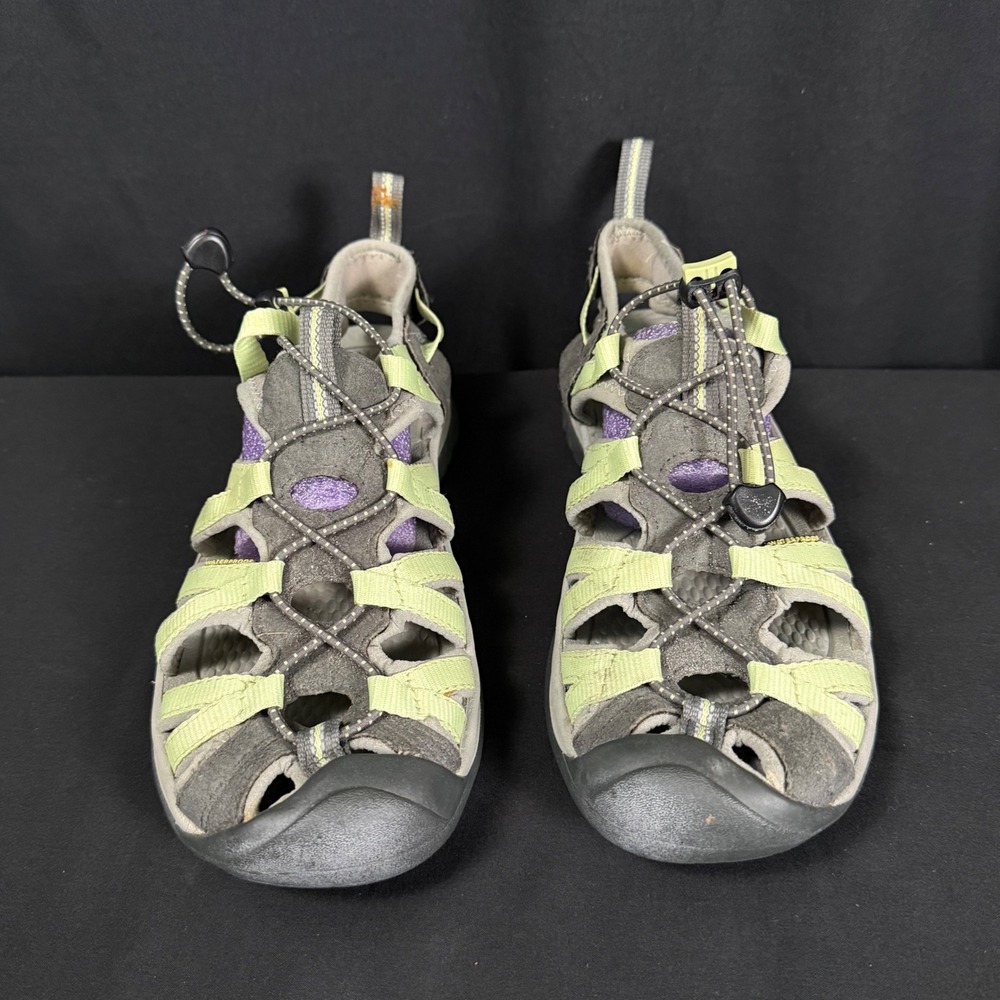 KEEN Whisper Sports Sandal Nile Green Gray Waterproof Hiking Womens 9 5124-NENG - Picture 5 of 14